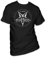 45 GRAVE BLACK CROSS MENS TEE 